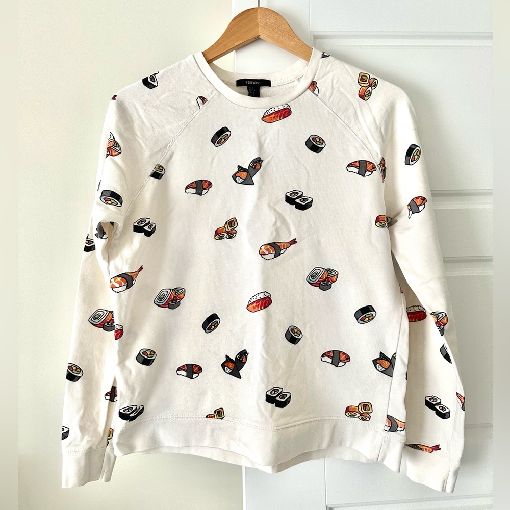 Vintage Sushi Sweater Forever 21 Sz Small
